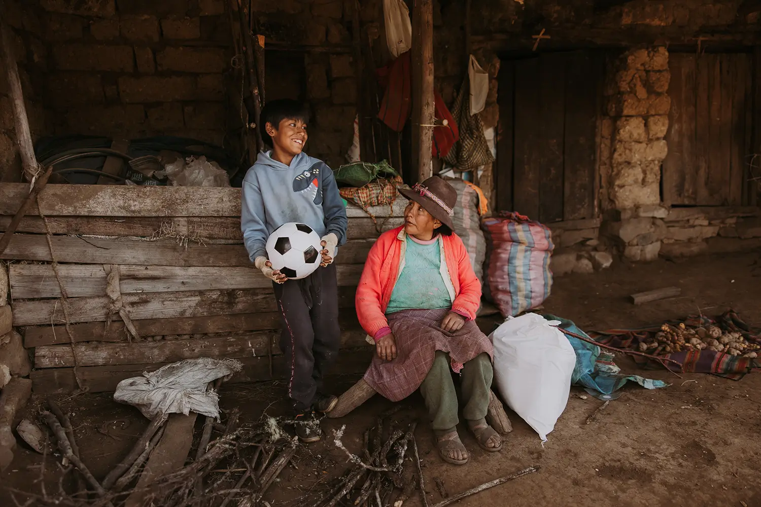 Delivering Food in Peru